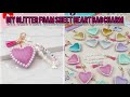 "Easy DIY: Sparkly Foam Heart Keychain (Sell or Gift) make easy bag charm with glitter foam sheet" 