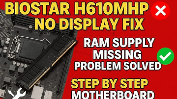 How to Fix Biostar H610MHP Motherboard No Display Issue | RAM Supply Missing Problem Solution