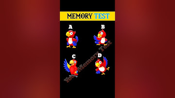 Memory Test : Guess the correct one ! | Memory puzzles and riddles #shorts #paheliyan #treding