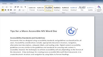 Accessible Microsoft Word Document