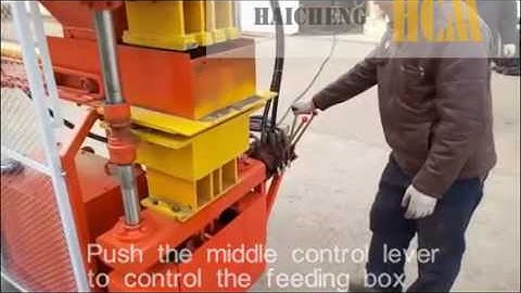 LY2-10 interlocking brick machine operating video
