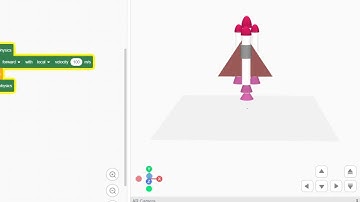 Rocket | 3D and XR Studio | PictoBlox