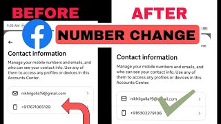 How to change number Facebook .