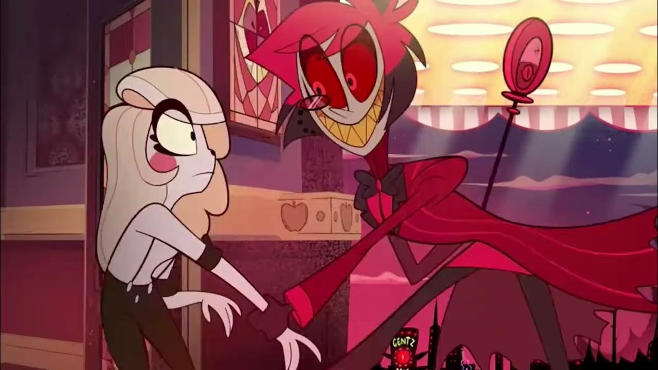 Песня great dad отель хазбин. Hazbin Hotel Charlie. Аластор отель ХАЗБИН. Отель ХАЗБИН Чарли и Аластор. Hotel Hazbin Аластор плачет.