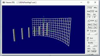 The 5 8 GHz ParaYagi P2 Extender 4nec2 Antenna Model