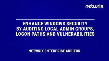 Netwrix Enterprise Auditor for Windows Demo