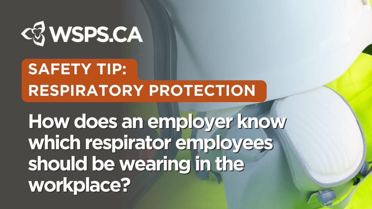 How does an employer know which respirator employees should be wearing in the workplace?