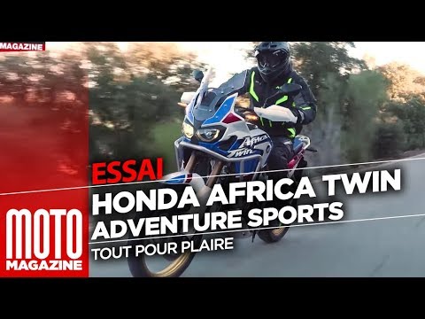 Honda Africa Twin Adventure Sports DCT 2018 - TEST Moto Magazine (ENGLISH SUBTITLES)