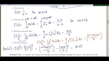 Stat 3000: Lecture Section 4.1 Uniform distribution