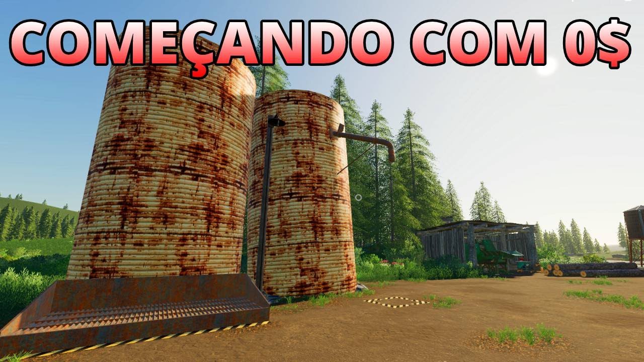 Farming Simulator 19 #1 COMEÇANDO DO ZERO Modo Hard - Comprei o Terreno e  Maquinas 