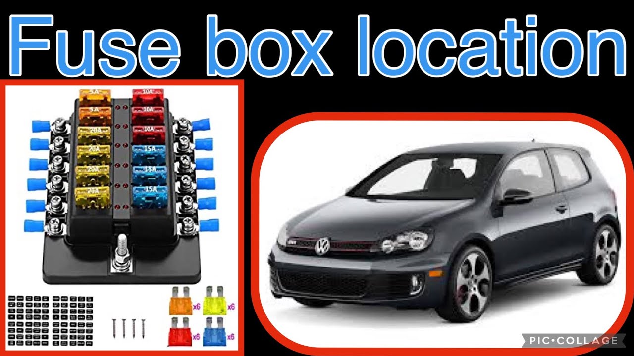 The fuse box location on a 2012 Volkswagen Golf GTI MK6 YouTube