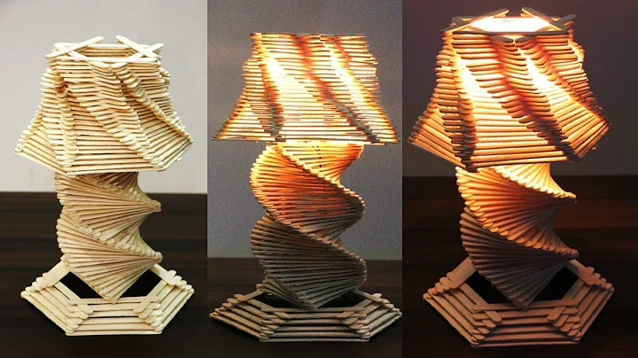 DIY Ice cream stick lamp || Popsicle stick art and craft || NEW CRAFT IDEA 2019