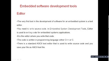 Embedded Software Development Tools