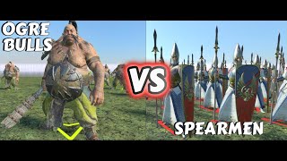 Who Will Win? Ogre Bulls or Spearmen in Warhammer Total War 3!