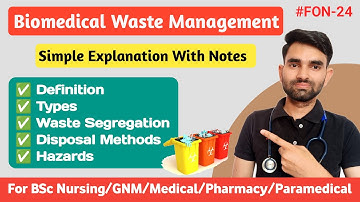 Biomedical Waste Management in Hindi | Biomedical Waste Management in Nursing