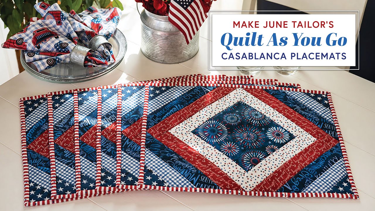 June Tailor Alberta Skies Quilt As You Go Placemats - Quilting In