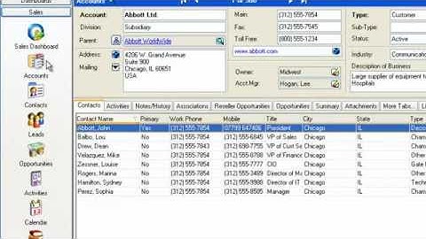SalesLogix LAN Adding a Contact and Account