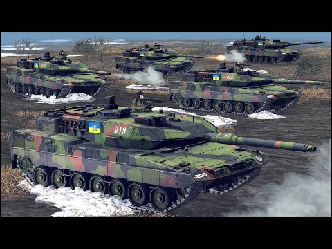 UKRAINE 14 LEOPARD 2A6 vs T-90M (24) – RUSSIAN SPRING ASSAULT