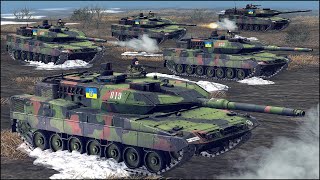 UKRAINE 14 LEOPARD 2A6 vs T-90M (24) - RUSSIAN SPRING ASSAULT screenshot 3