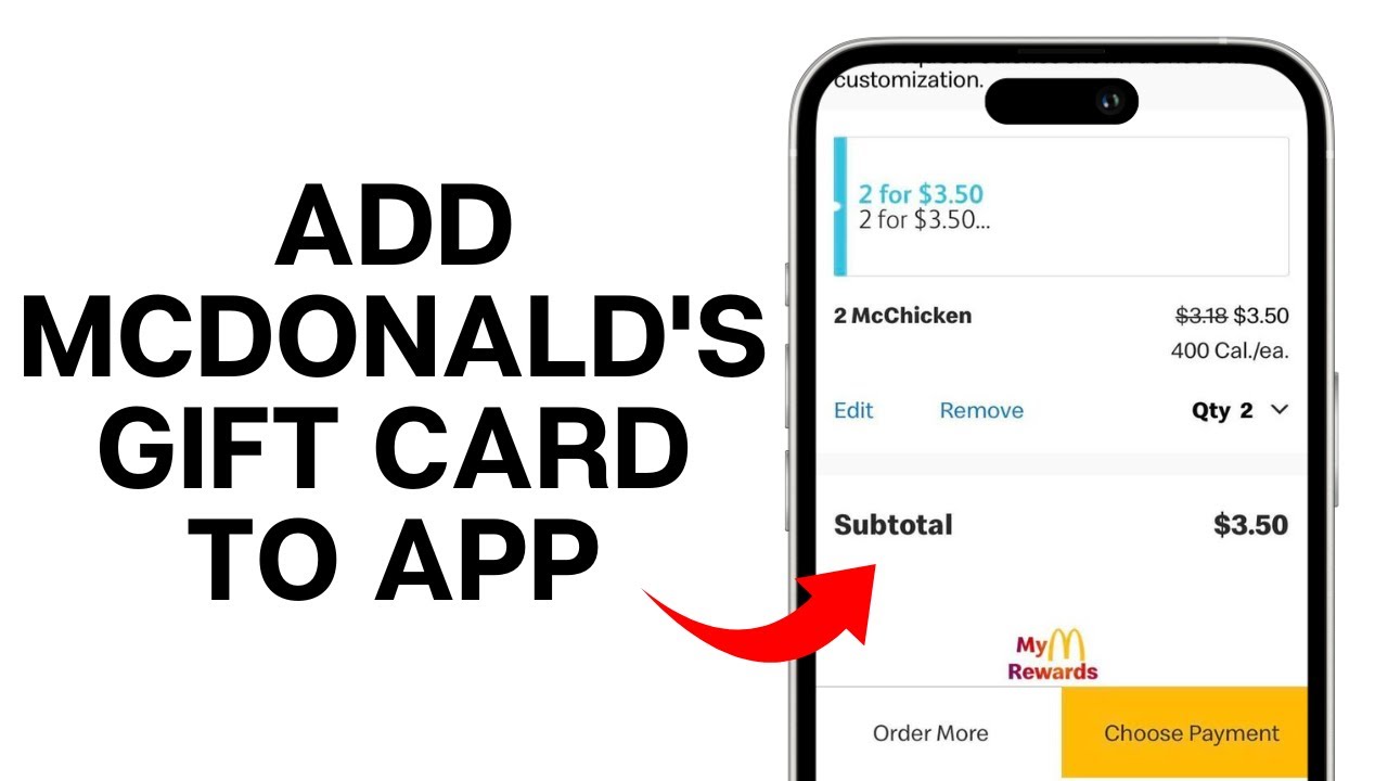 How To Add McDonald's Gift Card To App (2024) - YouTube