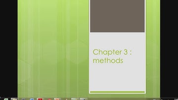 CSC186 CHAPTER 3-METHODS (part 1)