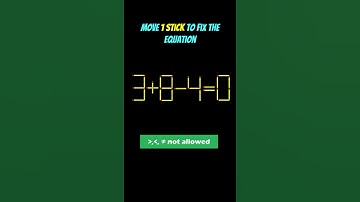99% Fail This 1-Stick Equation Puzzle! 🤯 #shorts