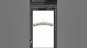 How to make rainbow text in Photopea #photopea #photopeatutorial #graphicdesign