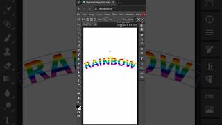 How to make rainbow text in Photopea #photopea #photopeatutorial #graphicdesign