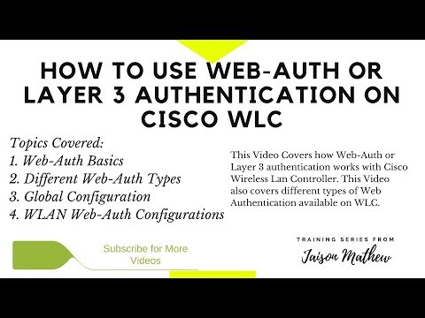 How to Use Web-Auth or Layer 3 Authentication on Cisco WLC