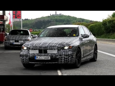 2024 BMW i5 Next-Gen 5 Series EV SPIED TESTING AT THE NÜRBURGRING | SPYSHOT