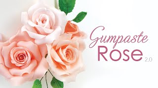 Gumpaste Rose البرنامج التعليمي - زهور السكر