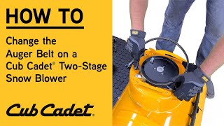 How to Change the Auger Belt on a Cub Cadet Two-Stage Snow Blower