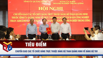 Hội nghị chuyển giao các tổ chức đảng trực thuộc Đảng bộ Than Quảng Ninh về Đảng bộ TKV