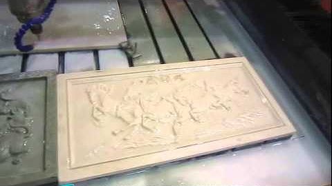 HG 1325 stone cnc engraving machine processing on stone of relief