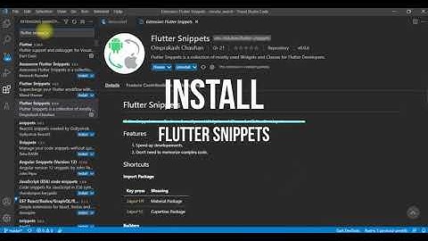 Flutter Snippets VS Code extension to reduce repetitive task | By IFlutter Dev