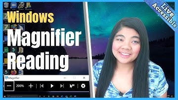 NEW Windows Magnifier READING Feature | How to make windows magnifier read #LiveAccessible