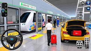 🚆✈️ GOLDEN CAR AT METRO STATION! 😱 Red Suitcase Travel Adventure 🚗🔥 screenshot 5