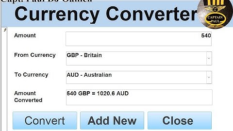 How to Create a Currency Converter in Access - Part 2 of 2