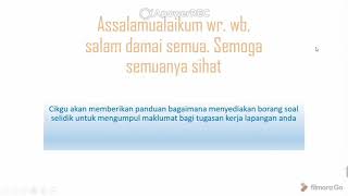 Panduan membina borang soal selidik kerja lapangan Geografi