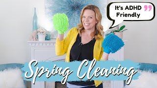 My SIMPLE Spring Cleaning Routine   ADHD Fast & Friendly!