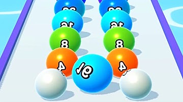 Ball Run 2048 Merge Number ! MAX LEVELS Gameplay Walkthrough New Update Part 292 android, ios