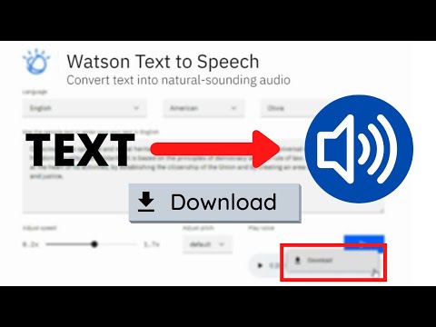 ibm watson text to speech free download