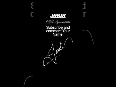 |how to write JORDI name Signature| #autograph #signature #handwriting #sign #calligraphy #jordi