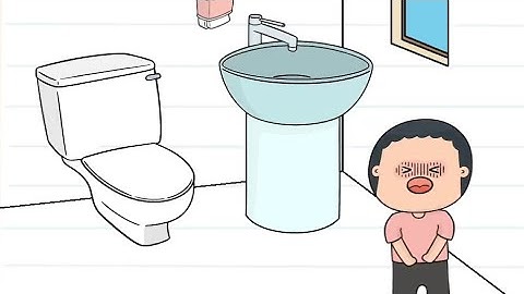 Brain Test Level 501 Help him use the toilet Walkthrough