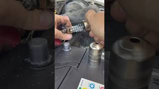 Battery terminal cleaning tool asmr