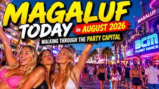 MAGALUF TODAY in August 2026 Walking Through the Party Capital  #spain #travel #magaluf #nightlife