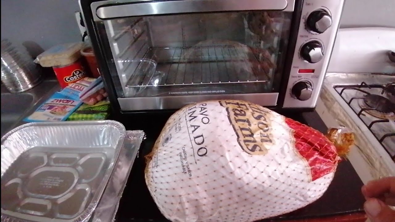 Cómo descongelar PAVO de 6 kilos en horno eléctrico - YouTube