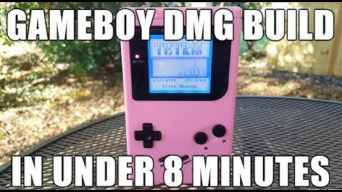Building A Custom GameBoy DMG In Under 8 Minutes (Timelapse)