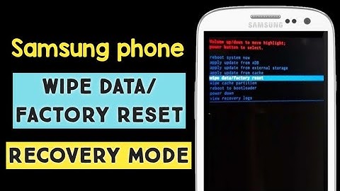 How to Reset a Samsung Galaxy S3 Using the System Recovery Menu | Open boot mode menu reset Samsung