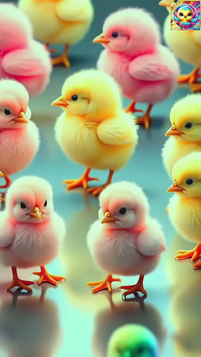 Colorful Chick Melt Your Heart π₯π #birds #adorablechicks #cute